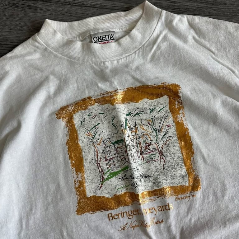 Vintage 1992 Beringer Vineyards Oneita T-Shirt