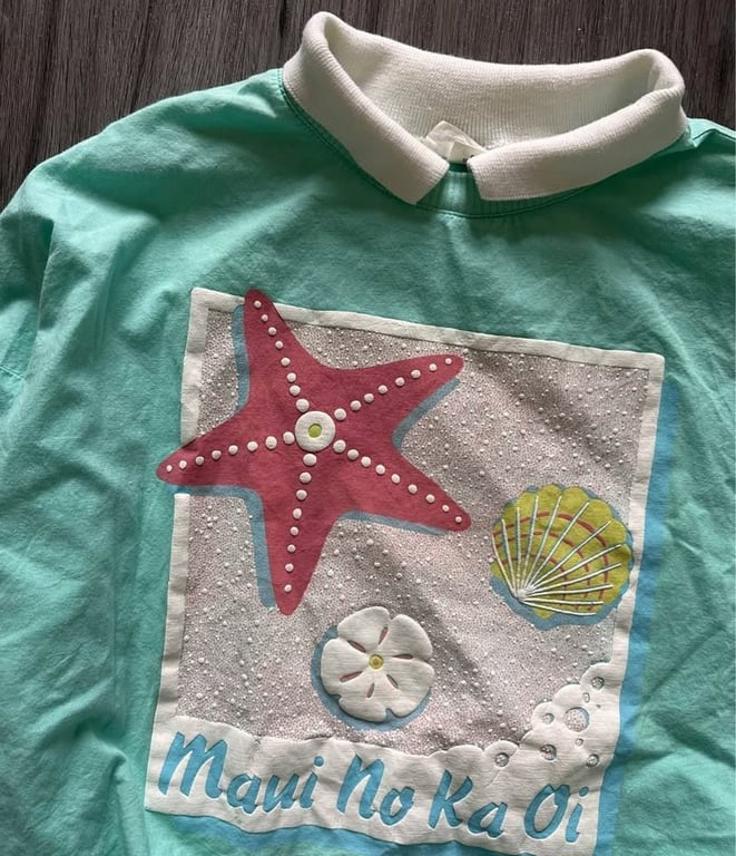 80s Vintage Maui Beach Surf Sweatshirt