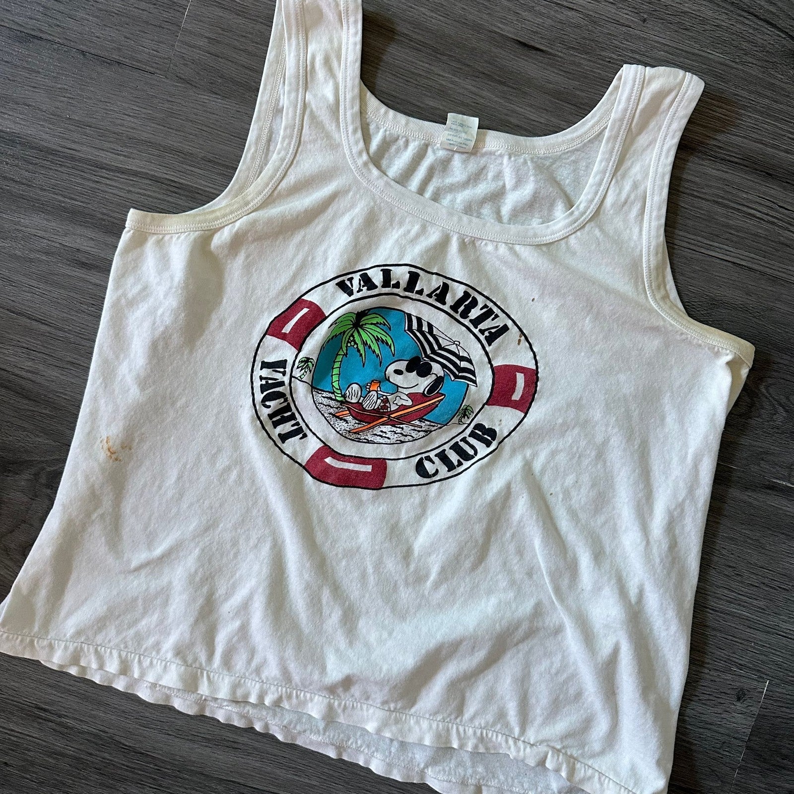 Vintage 1980s Snoopy Vallarta Yacht Club Tank Top