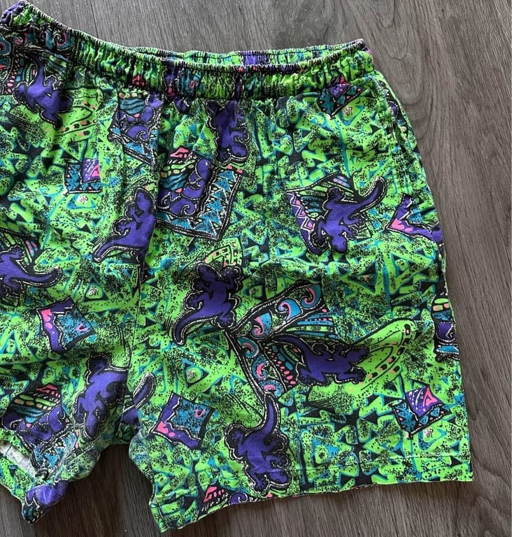 Vintage 90s Surf Gecko Shorts