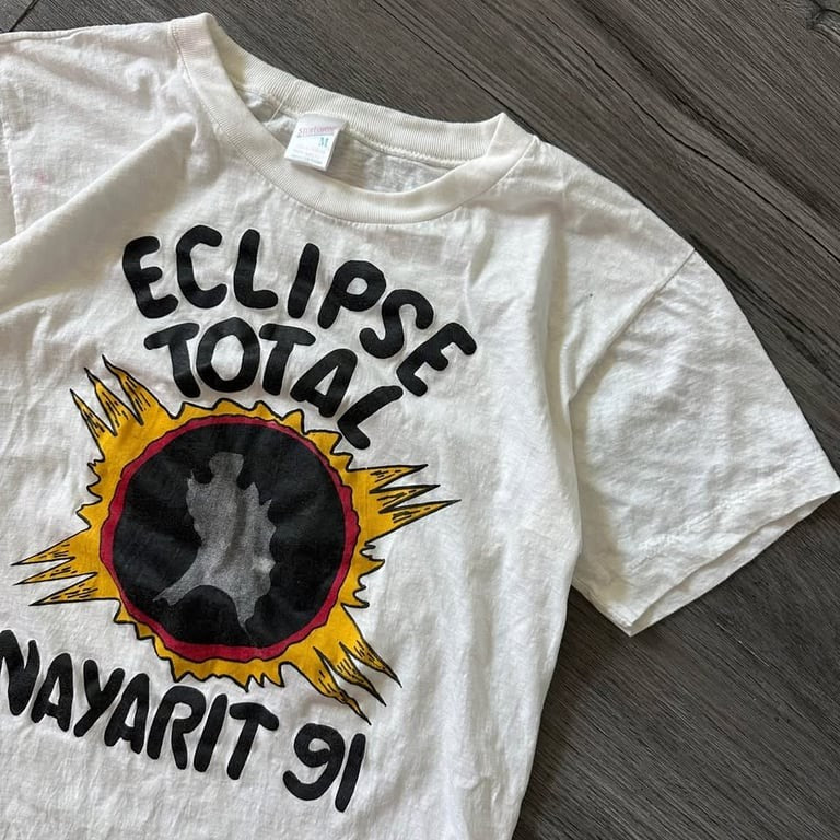 Vintage 1991 Solar Eclipse Nayarit Mexico T-Shirt