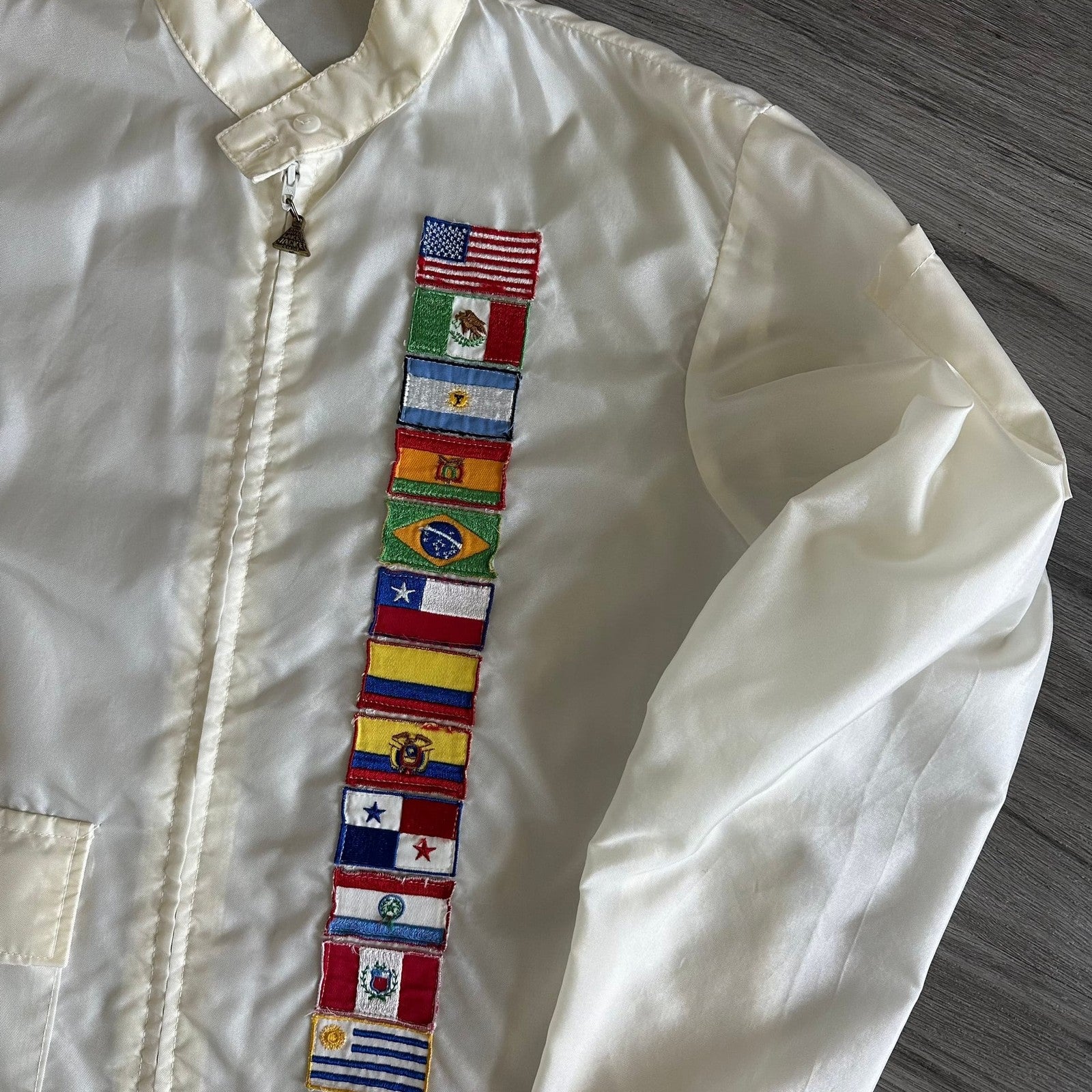 Vintage The Great Lakes Jacket White Flag Windbreaker Men's Small