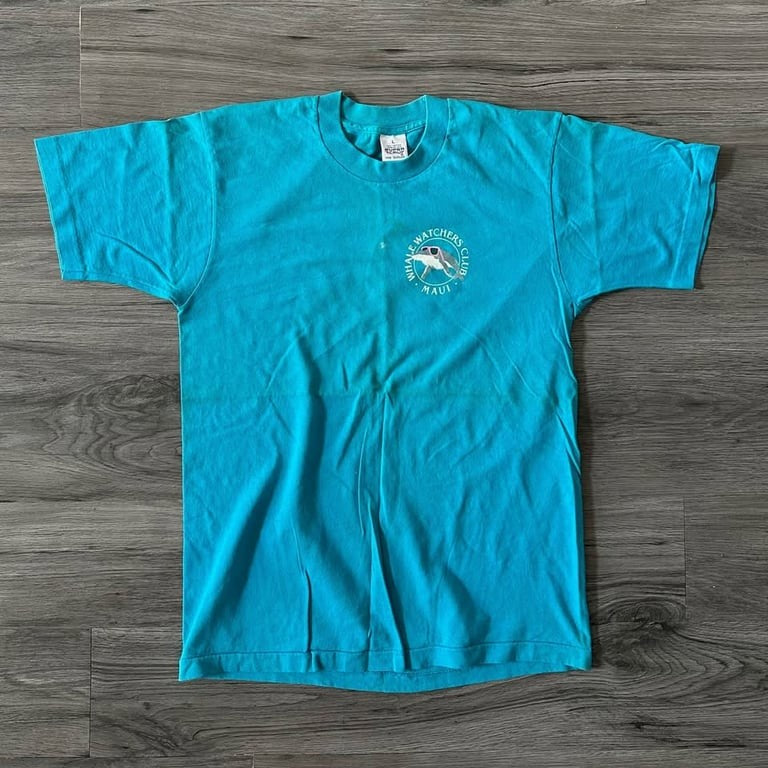 Vintage 1985 Maui Whale Watchers Club T-Shirt