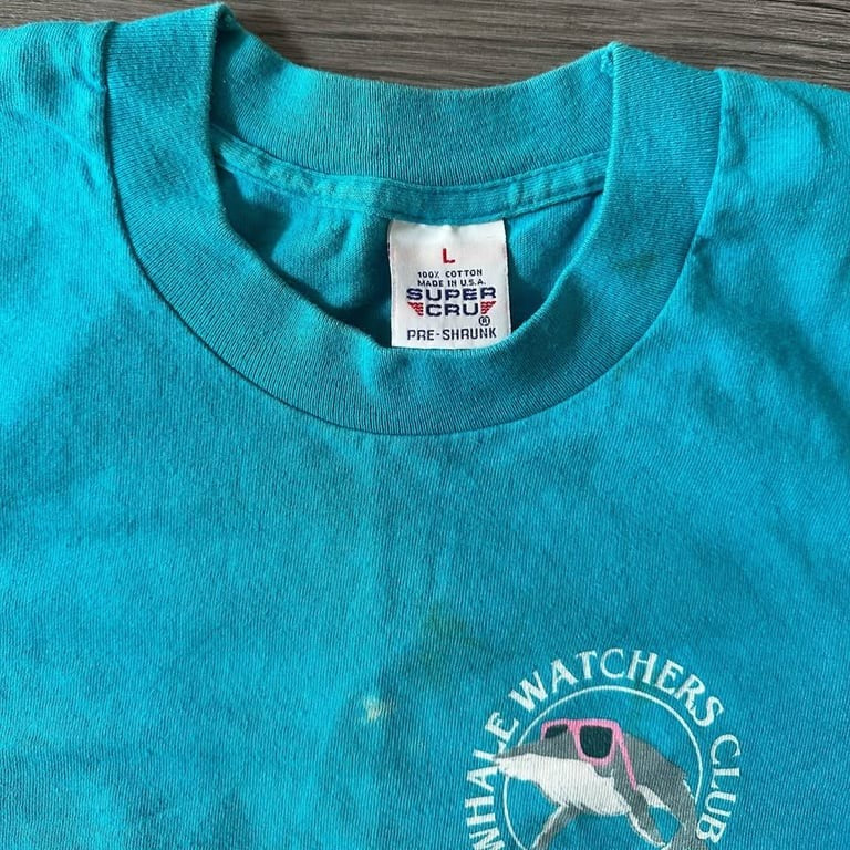 Vintage 1985 Maui Whale Watchers Club T-Shirt
