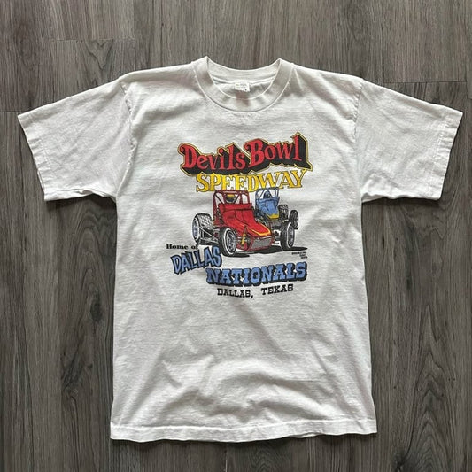 Vintage 1978 Devil’s Bowl Speedway Dallas Nationals T-Shirt