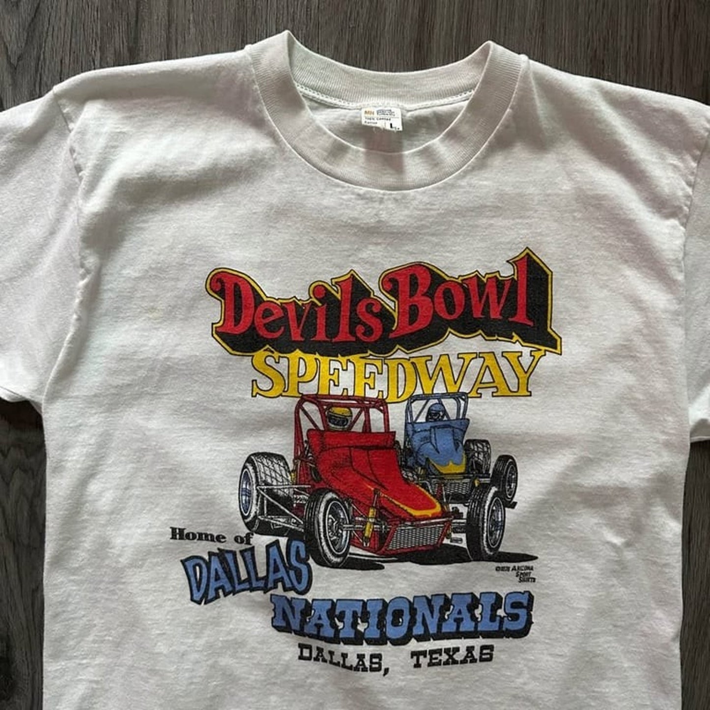 Vintage 1978 Devil’s Bowl Speedway Dallas Nationals T-Shirt