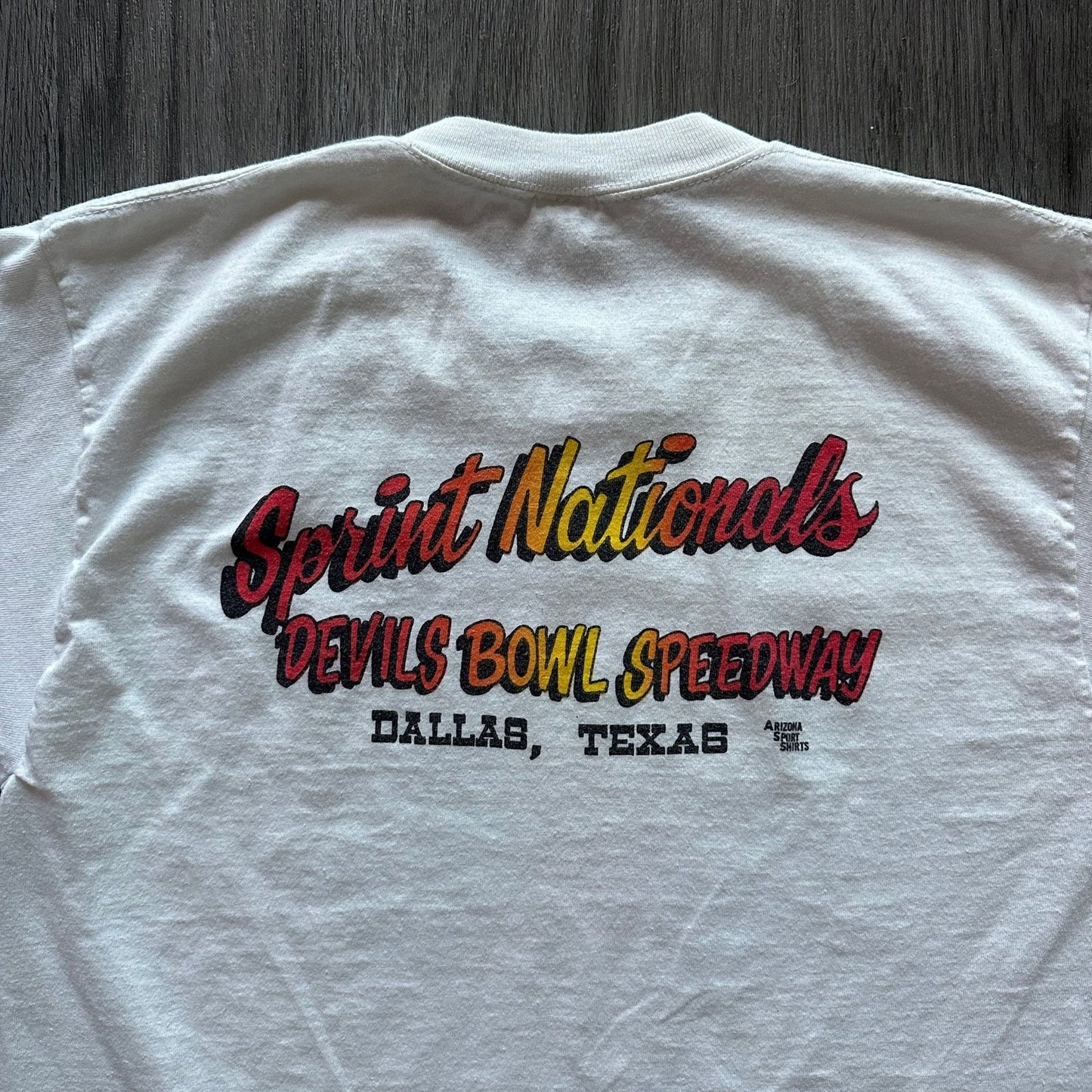 Vintage 1978 Devil’s Bowl Speedway Dallas Nationals T-Shirt